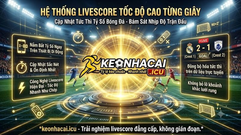 Bảng tỷ số bóng đá trực tuyến tốc độ cao tại keonhacai.icu