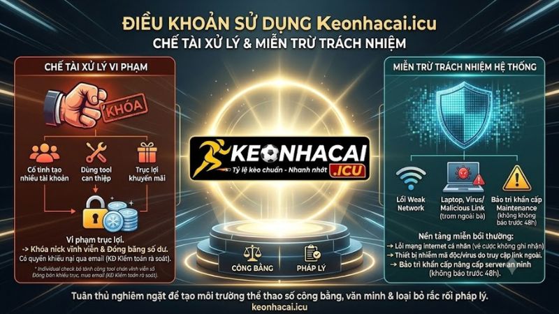 Các trường hợp miễn trừ trách nhiệm pháp lý tại keonhacai.icu