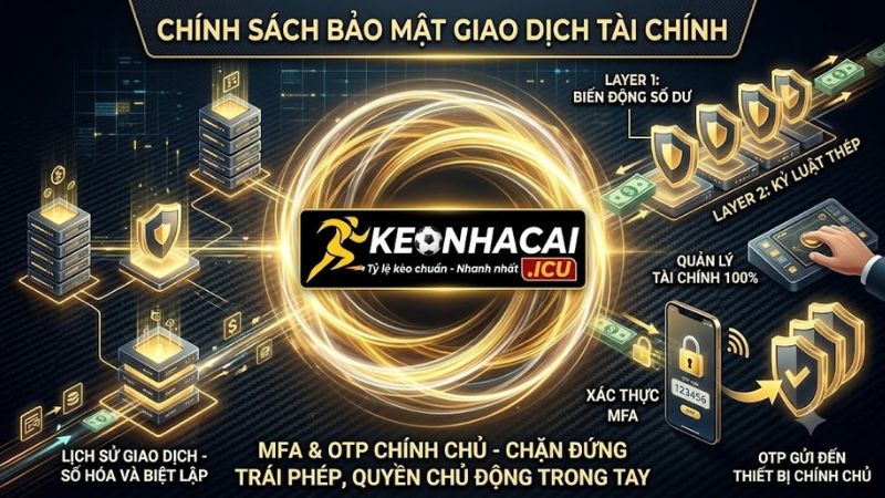 Cơ chế bảo mật giao dịch tài chính đa lớp bằng OTP của keo nha cai