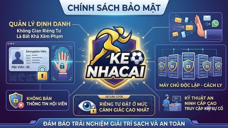Quy định bảo mật thông tin tài khoản hội viên nghiêm ngặt tại kèo nhà cái