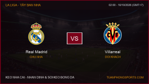 Nhận định, soi kèo Real Madrid vs Villarreal ngày 10/10/2026