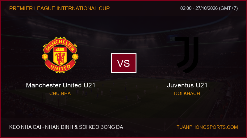 Nhận định, soi kèo Manchester United U21 vs Juventus U21 ngày 27/10/2026