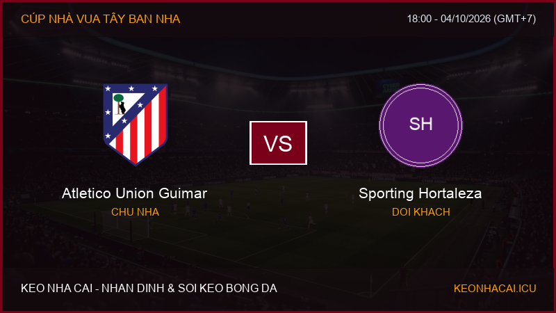 Nhận định, soi kèo Atletico Union Guimar vs Sporting Hortaleza ngày 04/10/2026